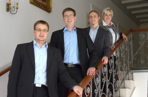 Beraterteam der avalia Existenzgründungsberatung: Christoph, Thomas, Roland, Conny