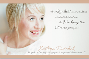 Gesang- und Stimmtrainerin Kathrin Duschek