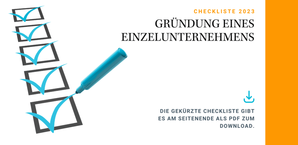 Einzelunternehmen gründen Checkliste für 2023 ️ › avalia Gründerlounge