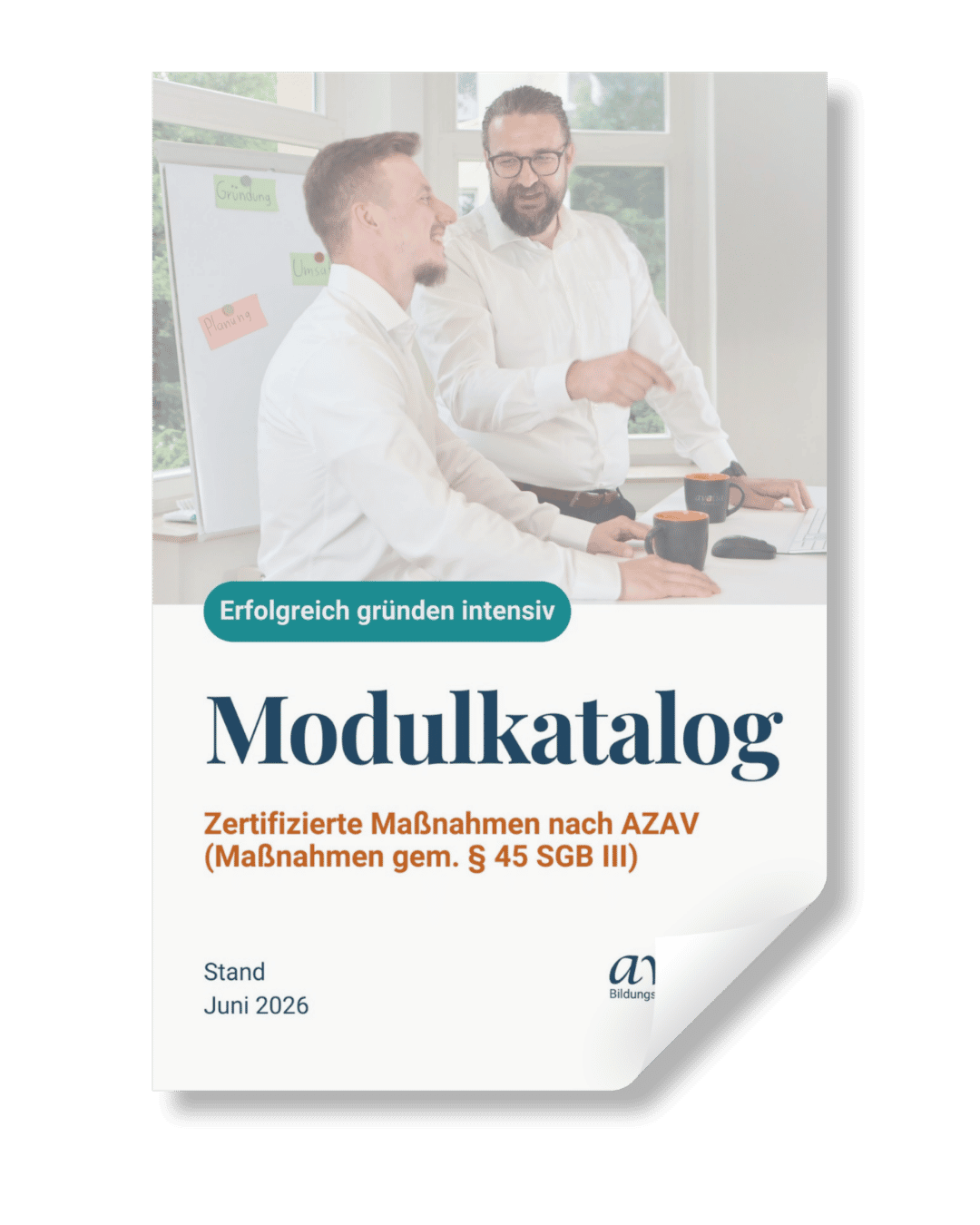 Vorschau erste Seite des Modulkatalogs