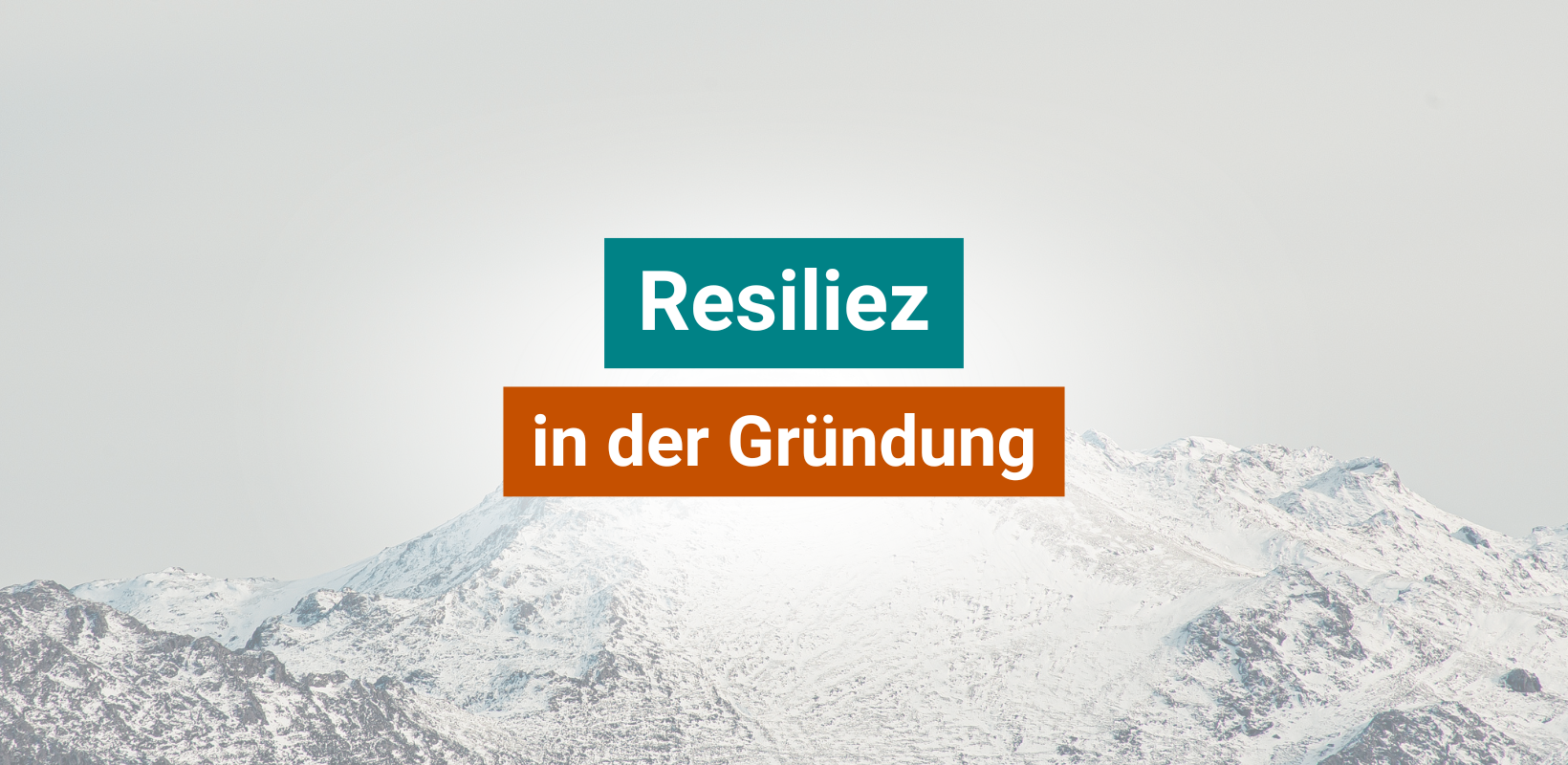 Titelbild Resilienz bei der Gründung